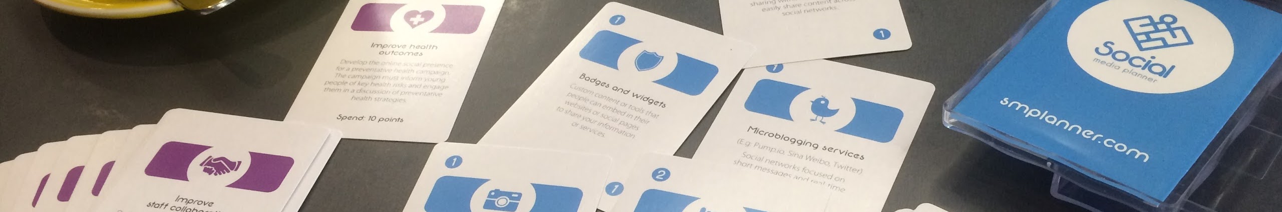 Social Media Planner card game